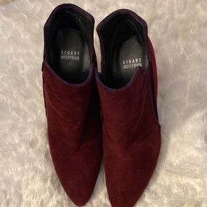 PRELOVED STUART WEITZMAN ANKLE SUEDE BOOTS SIZE 8.5M